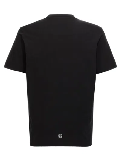 Shop Givenchy Logo Embroidery T-shirt Black