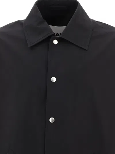 Shop Jil Sander Logo Jacket Jackets Black