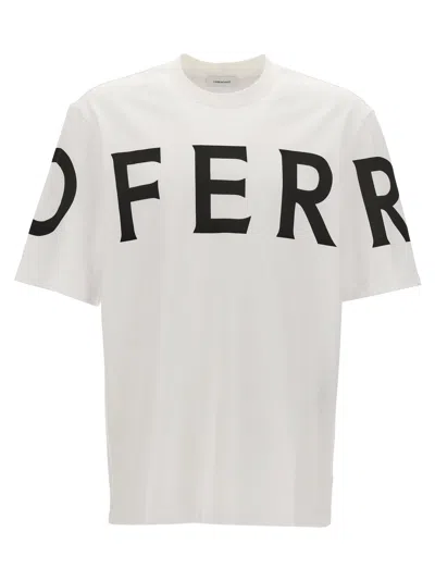 Shop Ferragamo Logo T-shirt White/black