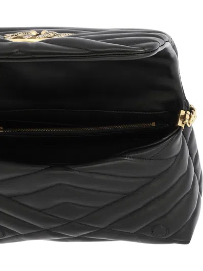 Shop Pinko Love Click Puff Classic Shoulder Bags Black