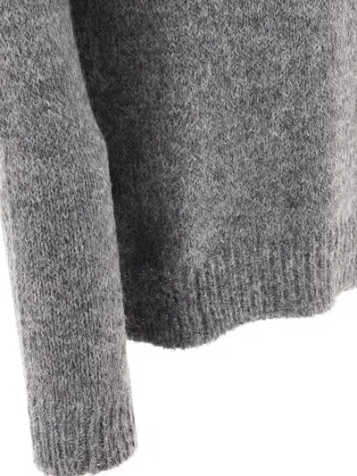 Shop Jil Sander Mélange-effect Sweater Knitwear Grey
