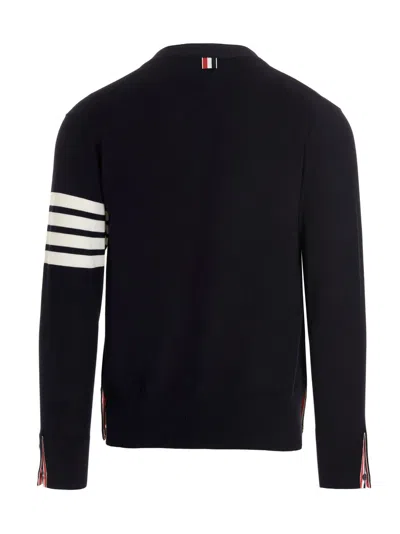 Shop Thom Browne Merino Wool Cardigan Sweater, Cardigans Blue