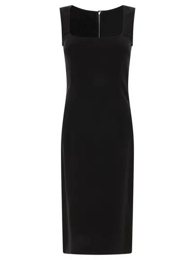 Shop Dolce & Gabbana Milano Stitch Dress Dresses Black