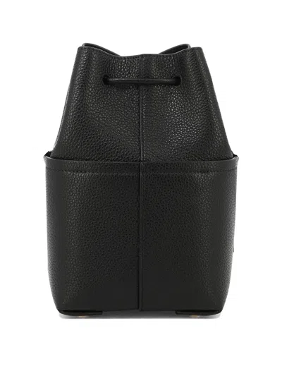 Shop Ferragamo Mini Gancini Crossbody Bags Black