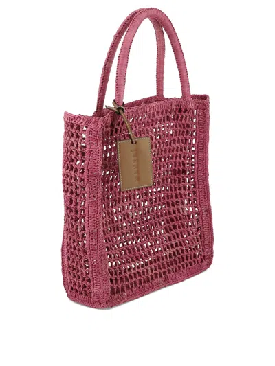 Shop Manebi Net Shoulder Bags Fuchsia