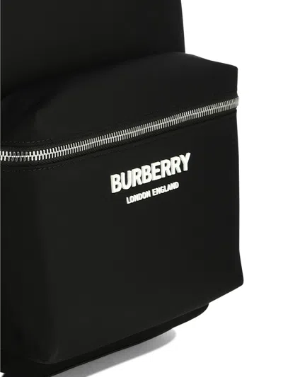 Shop Burberry Nylon Backpack Backpacks Black