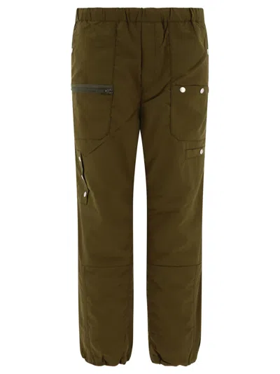 Shop Undercover Nylon Cargo Trousers Green