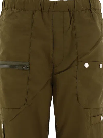 Shop Undercover Nylon Cargo Trousers Green