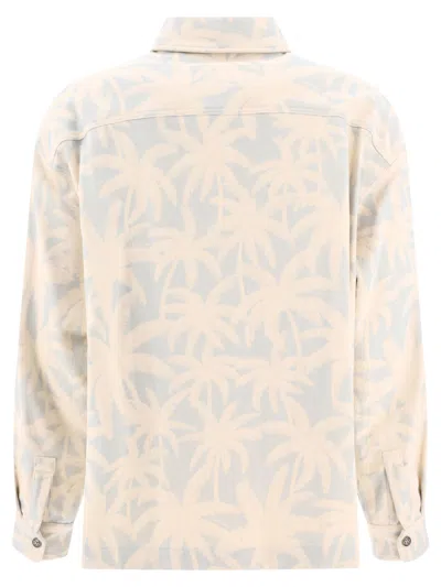 Palm Angels Palms Print Denim Jacket