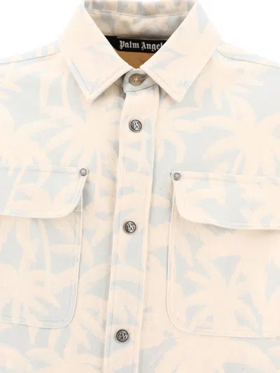 Palm Angels Palms Print Denim Jacket