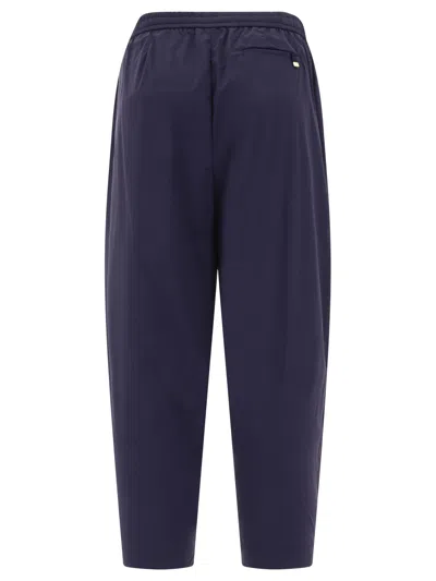 Shop Herno Pantaloni In Nylon Trousers Blue