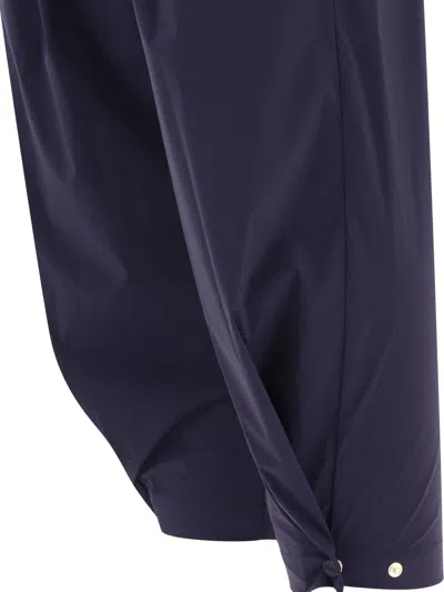Shop Herno Pantaloni In Nylon Trousers Blue