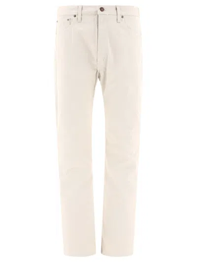 Shop Orslow Pique Trousers Grey