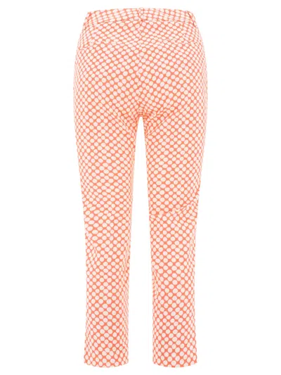 Shop Peserico Polka-dots Trousers Pink