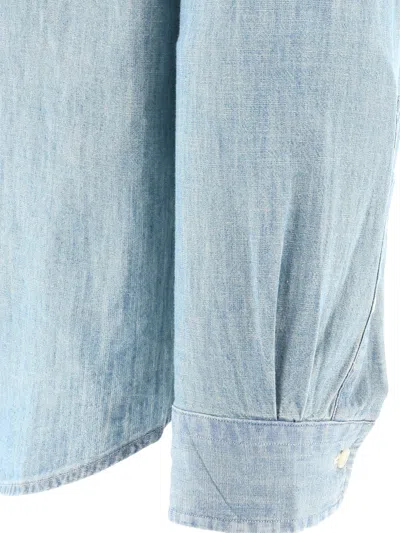 Polo Ralph Lauren Blue Cotton Polo Pony Chambray Shirt