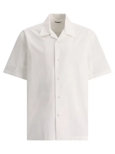 Shop Jil Sander Poplin Shirt Shirts White