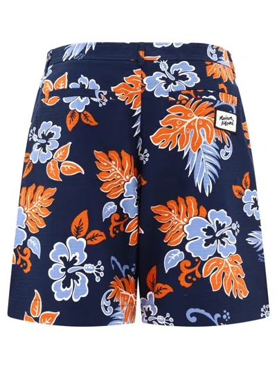 Shop Maison Kitsuné Resort Short Blue