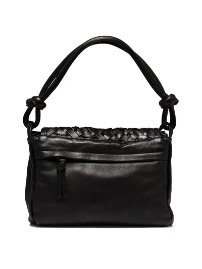 Shop Giancarlo Nevola Ring Shoulder Bags Black