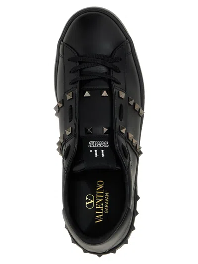 Shop Valentino Rockstud Untitled Sneakers Black