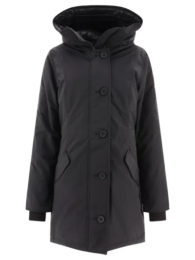 Shop Canada Goose Rossclair Coats Black