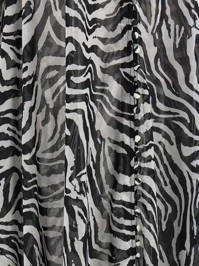 Rotate Birger Christensen Rotate Light Flowy Zebra Print Maxi Dress