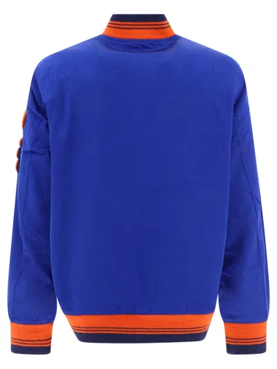 Shop Polo Ralph Lauren Satin Bomber Jacket Jackets Blue