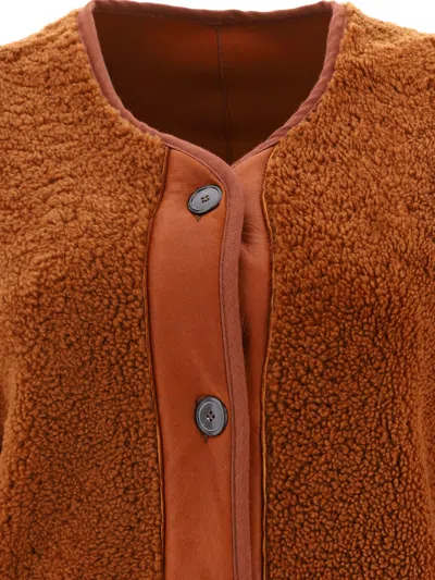 Shop Giovi Shearing Reversible Jacket Jackets Beige
