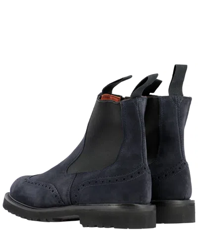 Shop Tricker's Silvia Ankle Boots Blue