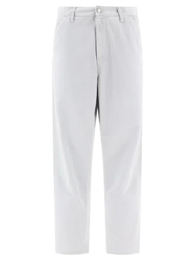 Shop Carhartt Single Knee Trousers Grey