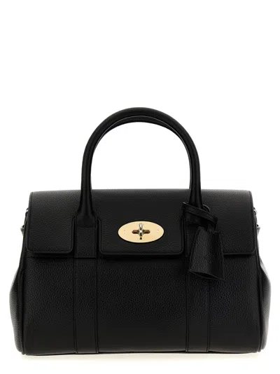 Shop Mulberry Small Bayswater Satchel Hand Bags Black