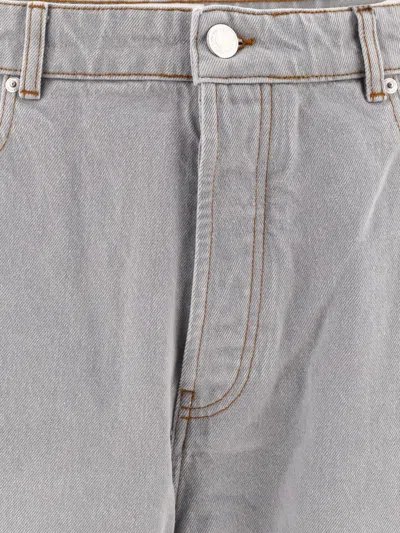 Shop Ami Alexandre Mattiussi Straight Fit Jeans Grey
