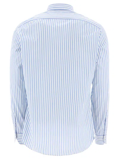 Shop Borriello Striped Shirt Shirts Light Blue