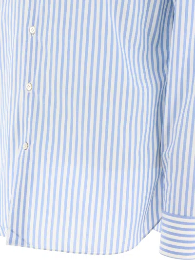 Shop Borriello Striped Shirt Shirts Light Blue