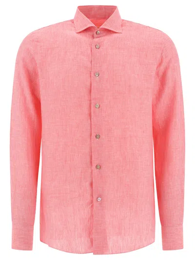 Shop Borriello Striped Shirt Shirts Pink