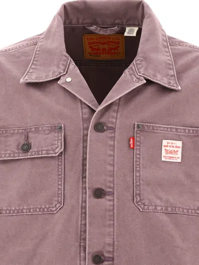 Shop Levi's Sunrise Trucker Jacket Jackets Purple