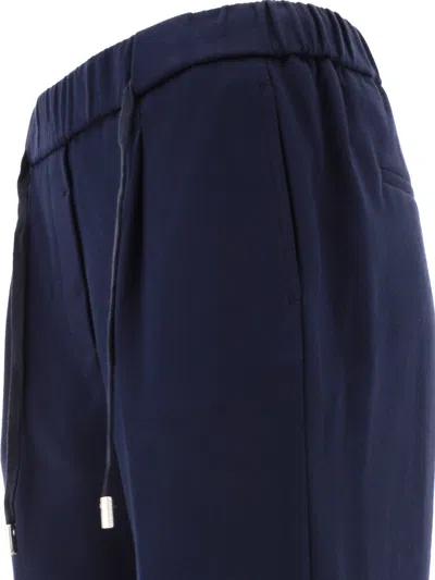 Shop Peserico Track Trousers Blue