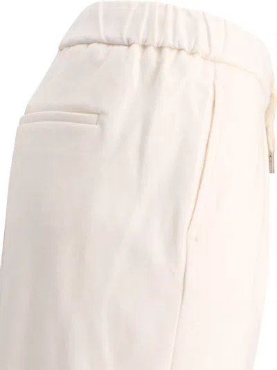 Shop Peserico Track Trousers White