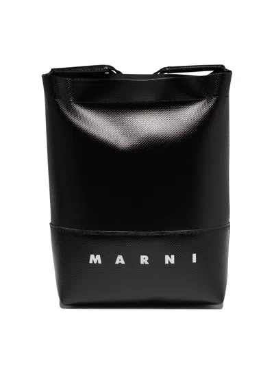 Shop Marni Tribeca Crossbody Bags Black