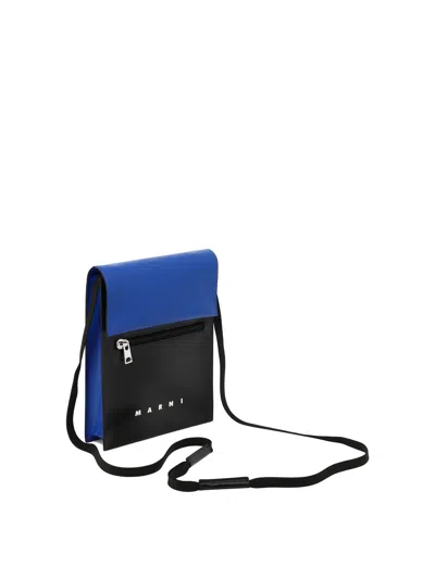Shop Marni Tribeca Shoulder Bags Blue