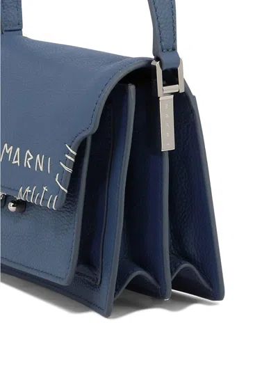 Shop Marni Trunk Crossbody Bags Light Blue