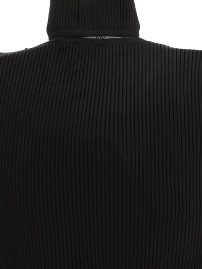 Shop Coperni Turtleneck With Cut-out Knitwear Black
