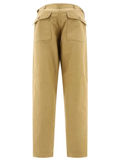 Shop Orslow Us Army Fatigue Trousers Beige