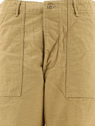 Shop Orslow Us Army Fatigue Trousers Beige