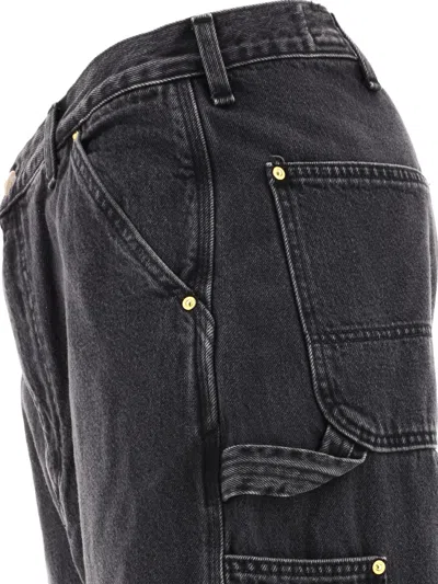 Shop Orslow Utility Jeans Grey