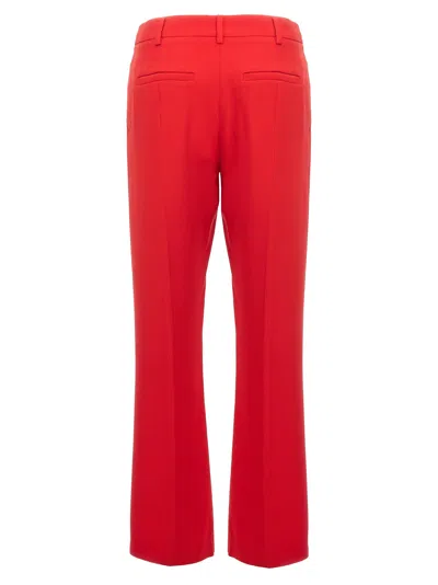 Shop Valentino Cady Pants Red