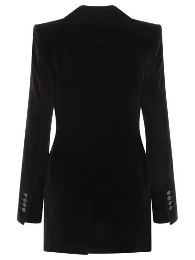 Shop Dolce & Gabbana Velvet Single-breasted Turlington Tuxedo Jacket Jackets Black