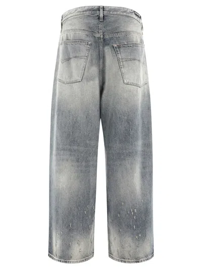 Shop Balenciaga With Drawstring Jeans Blue