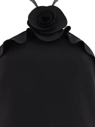 Shop Valentino Wool And Silk Blend Dress Dresses Black
