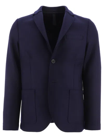 Shop Harris Wharf London Wool Blazer Jackets Blue