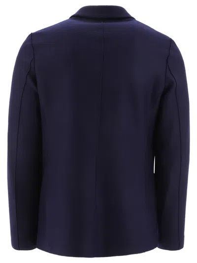 Shop Harris Wharf London Wool Blazer Jackets Blue